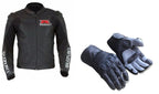 SUZUKI GSXR MOTORCYCLE LEATHER RACE JACKET CUSTOM SIZE