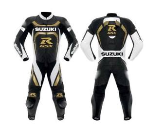 SUZUKI GSXR MOTORCYCLE LEATHER RACING SUIT