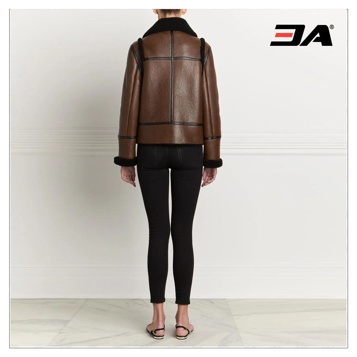 The Baldwin Shearling Fur Aviator Jacket