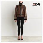 The Baldwin Shearling Fur Aviator Jacket
