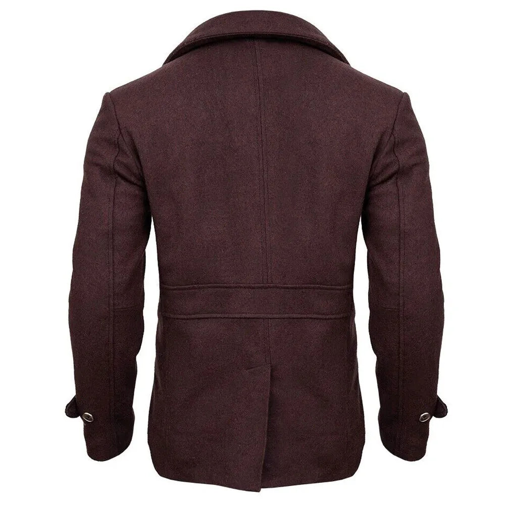 Loki Season 2 Tom Hiddleston Brown Wool Pea Coat