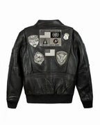 Top Gun® Official Signature Series Leather Jacket 2.0 With Removable Mouton Collar