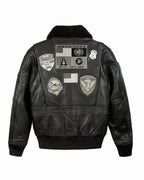 Top Gun® Official Signature Series Leather Jacket 2.0 With Removable Mouton Collar