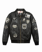 Top Gun® Official Signature Series Leather Jacket 2.0 With Removable Mouton Collar