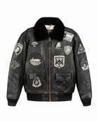 Top Gun® Official Signature Series Leather Jacket 2.0 With Removable Mouton Collar