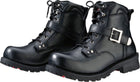 ZR1 'Trekker' Men's Black Lace-Up Leather Motorcycle Boots