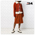 Two-tone Shearling Fur Leather Jacket