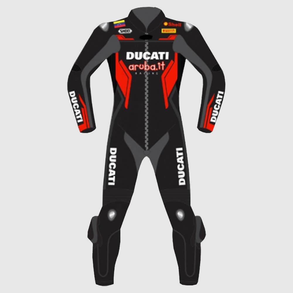 Ducati Corse Motorbike Leather Racing Motorcycle Suit
