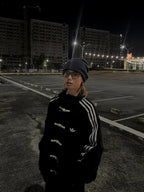 Black CNY Adidas Knot Jacket – Korean Oversized Streetwear