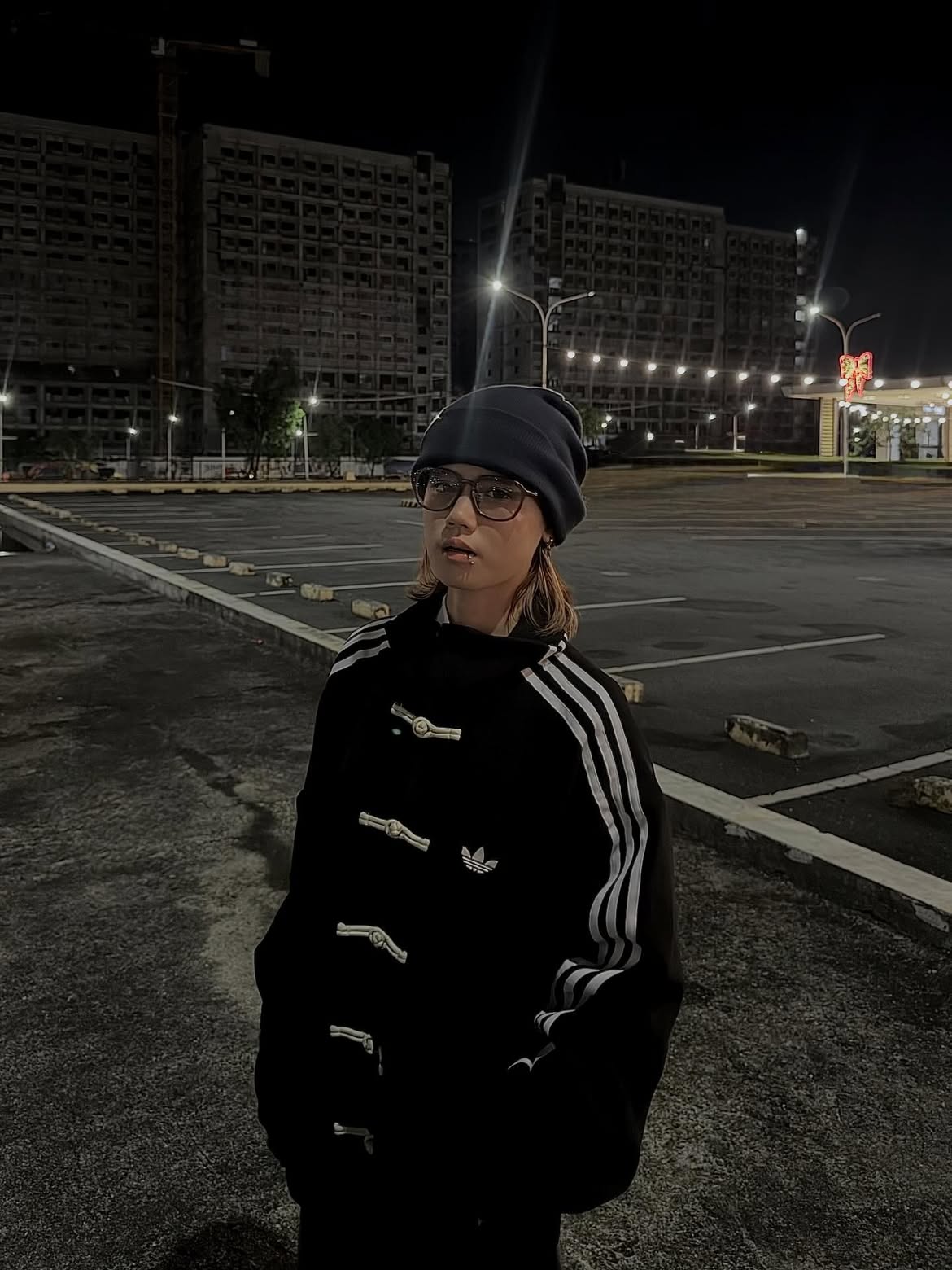 Black CNY Adidas Knot Jacket – Korean Oversized Streetwear