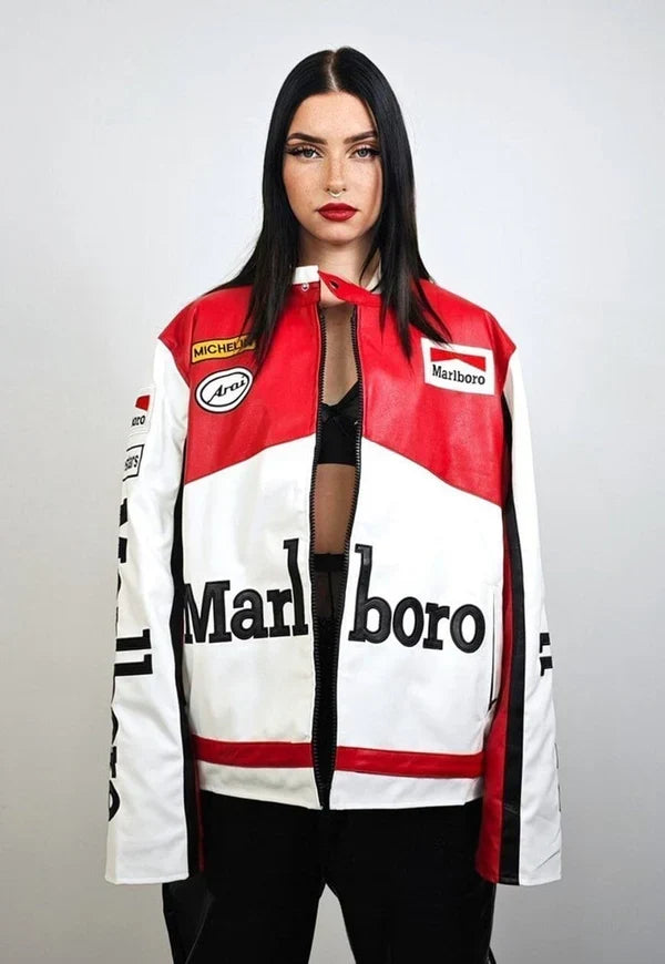 Marlboro F1 Racing Premium Leather Jacket – Vintage Motorsport Edition