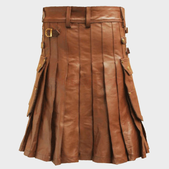 Leather Kilt With Sporran