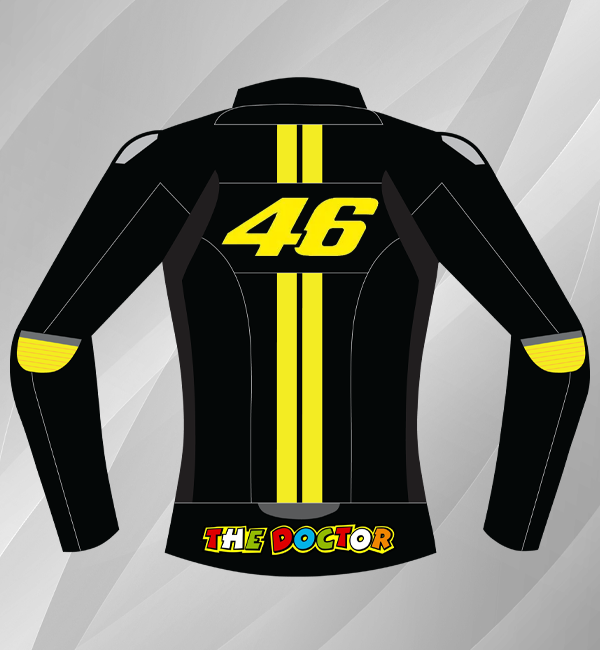 Valentino Rossi VR46 Black - Men's Leather Jackets