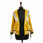 Unisex Victory Goddess Premium Satin Jacket with Oversized Cosplay Design