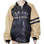Vintage Authentic Harley Davidson Motorcycle Leather Jacket