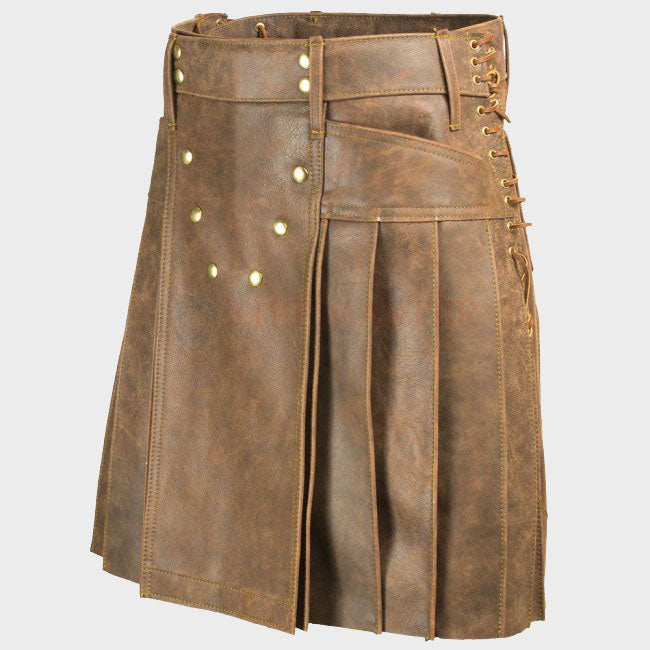Vintage Leather Kilt