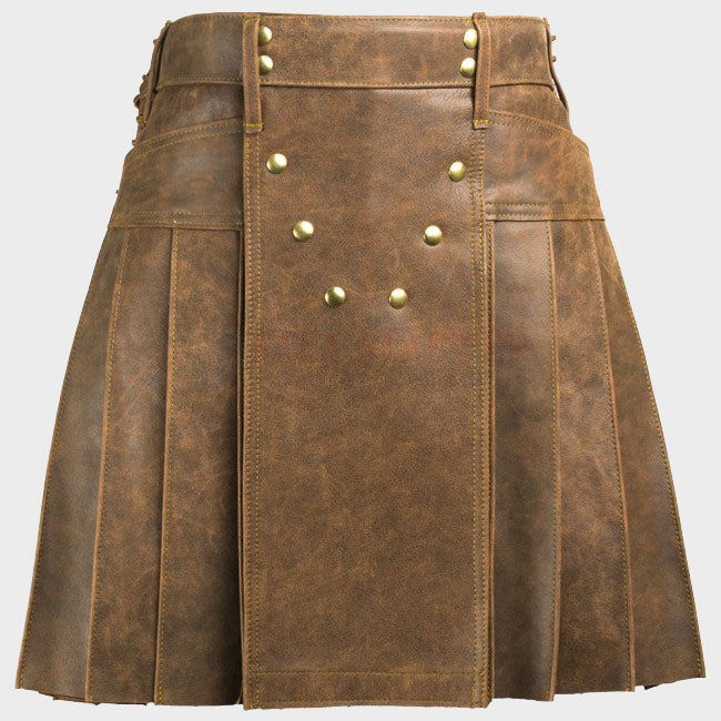 Vintage Leather Kilt