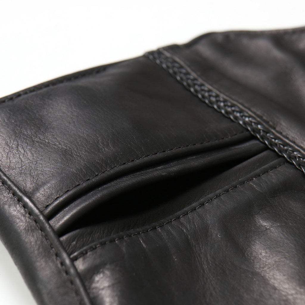 Hot Leathers VSL5001 USA Made Women's Black Braided Leather Vest