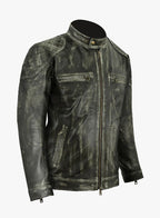 SleekForm William Charcoal Leather Jacket