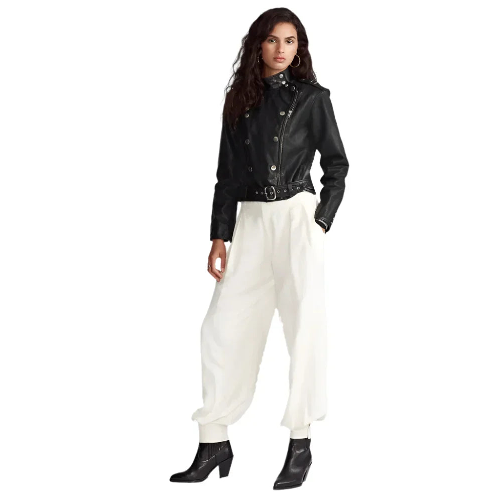 Women's Black Lambskin Leather Jacket
