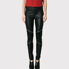 Women’s Black Leather Skinny Pants