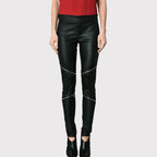 Women’s Black Leather Skinny Pants