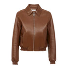Womens Brown Short Blouson Jacket