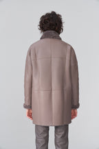 Women's Brown Sheepskin B7 Bomber Leather Coat