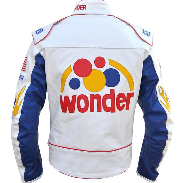 Talladega Nights Ricky Bobby Wonder Racing Leather Jacket