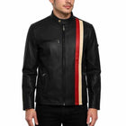 Men Black Real Leather Jacket with X Men Cyclops Inspired Style