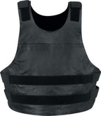 Milwaukee Leather SH1367LZ Women's Black Leather Swat Style Rider Vest w/ Plain Back Panel for Club Patches