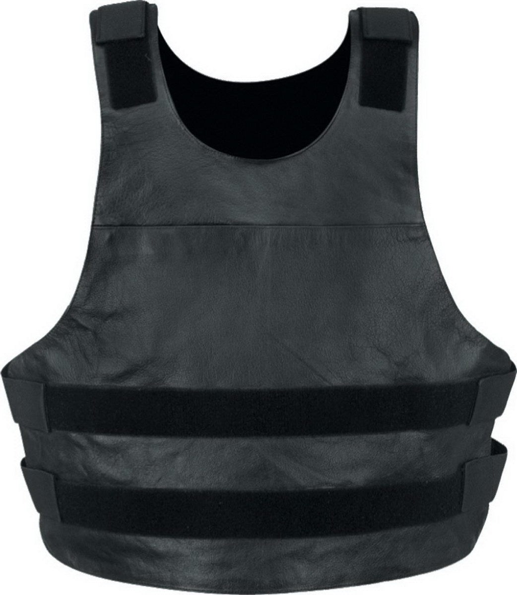 Milwaukee Leather SH1367LZ Women's Black Leather Swat Style Rider Vest w/ Plain Back Panel for Club Patches