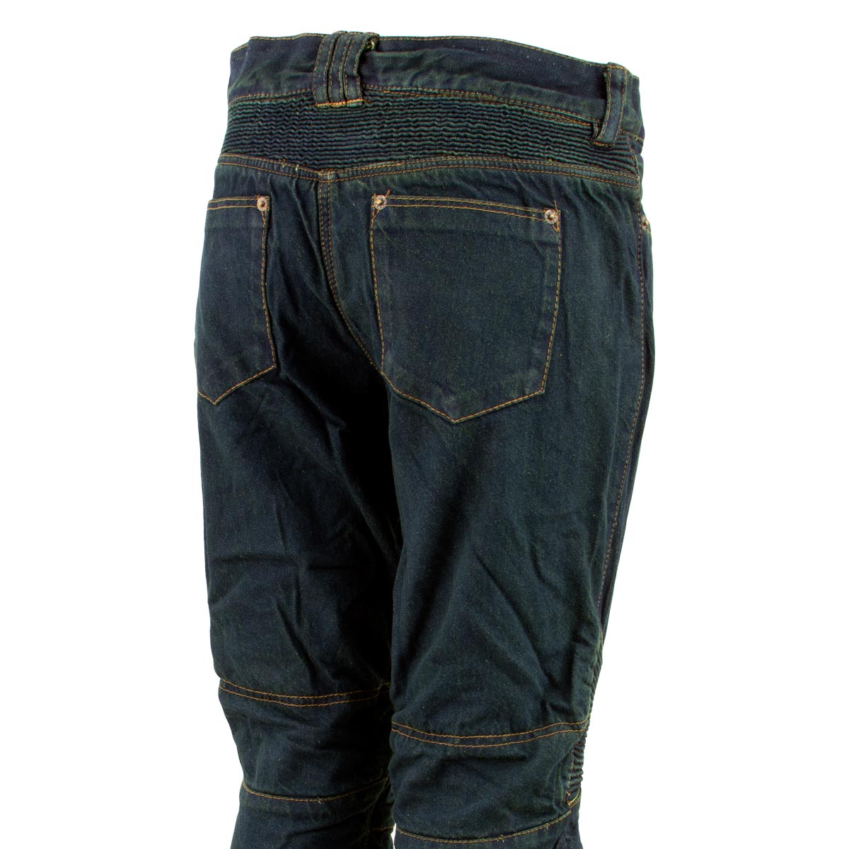 Ladies XS2823 Blue Denim Motorcycle Pants with CE Approved Armor