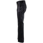 Milwaukee Leather LKM5719 Women's Black Buffalo Leather Motorcycle Riding Pants, Boot Cut, Unhemmed