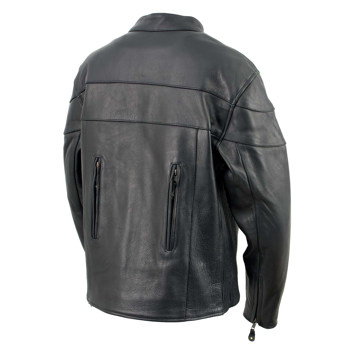 Milwaukee Leather XS7083 Women's Black ‘Euro Racing’ Vented Leather Jacket with Side Stretch