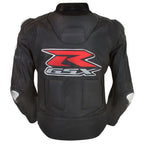 SUZUKI GSXR MOTORCYCLE LEATHER RACE JACKET CUSTOM SIZE