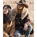 Yellowstone Season 02 Kelly Reilly Shawl Collar Coat