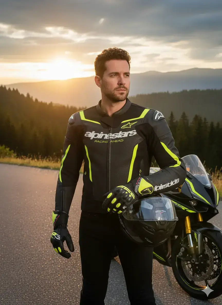 Pro Alpinestars Custom 1-Piece Leather Suit - Narson Leather