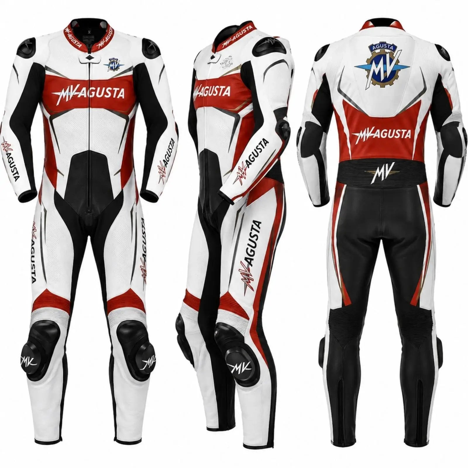 MV Agusta Bespoke Armored Motorcycle Leather Suit - Narson Leather
